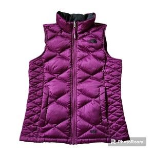 The North Face 550 Vest Girls 10 12 Goose Down Puffer Vest Purple